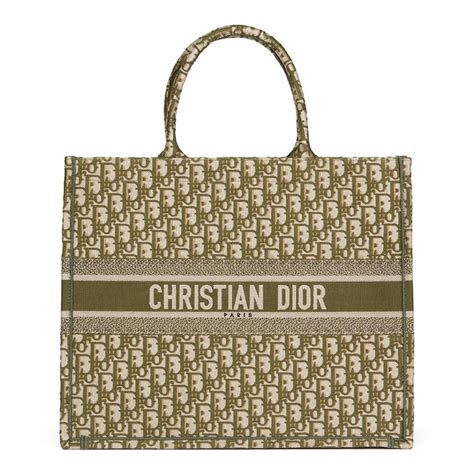 dior tote green|christian Dior book tote personalized.